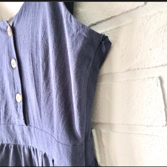 NEW Zaful navy blue ruffle button front romper 6 - Picture 8 of 14